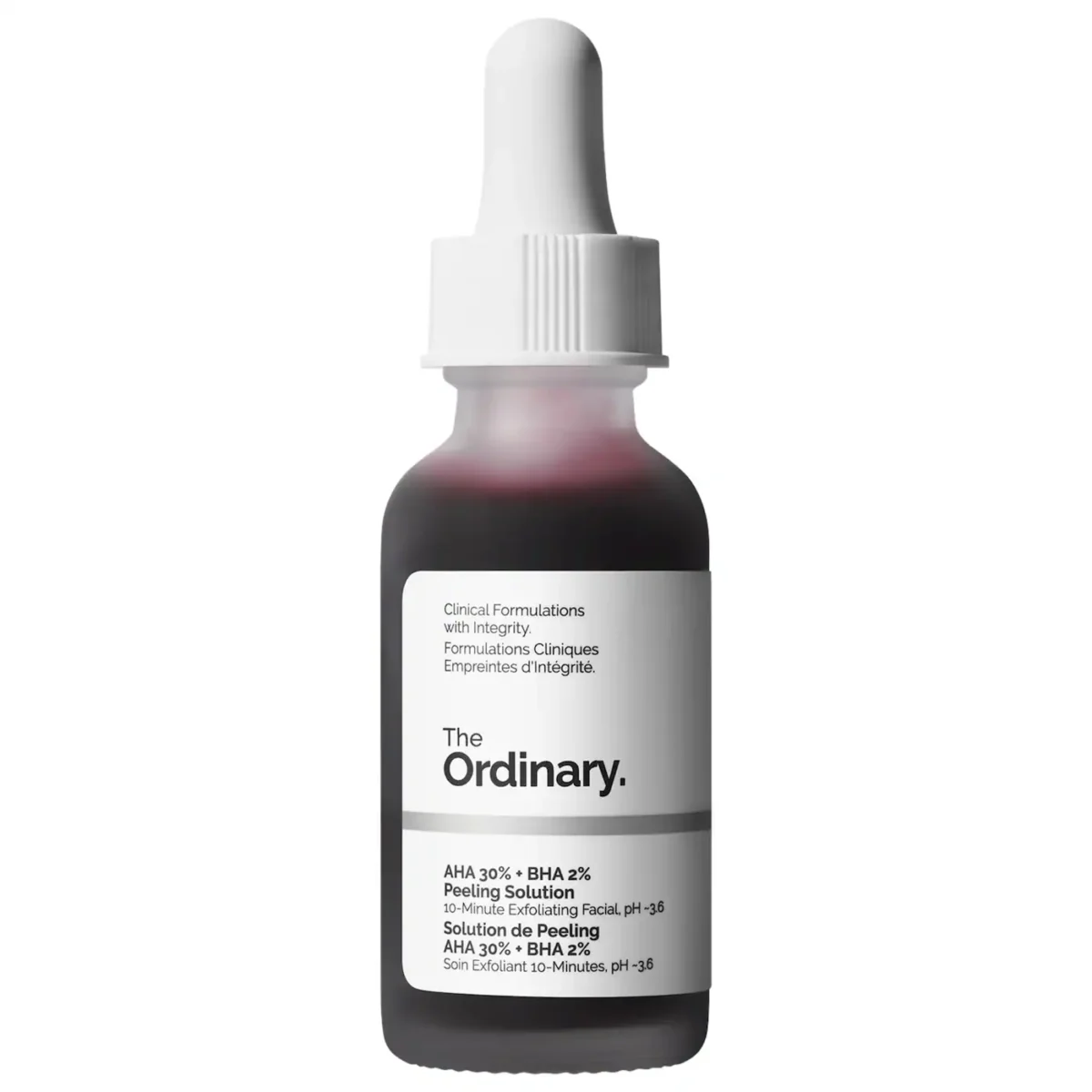 The Ordinary  AHA 30% + BHA 2% High-Strength Peeling Solution for Brightening