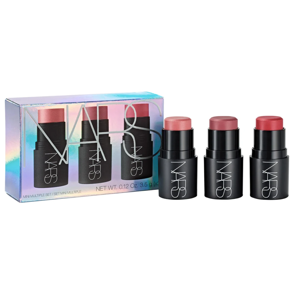 NARS  Mini Multiple Soft Blur Blush Stick Set for Cheeks, Eyes, and Lips