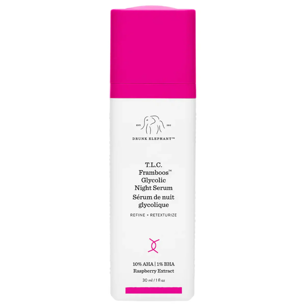 Drunk Elephant T.L.C. Framboos™ Glycolic Resurfacing Night Serum