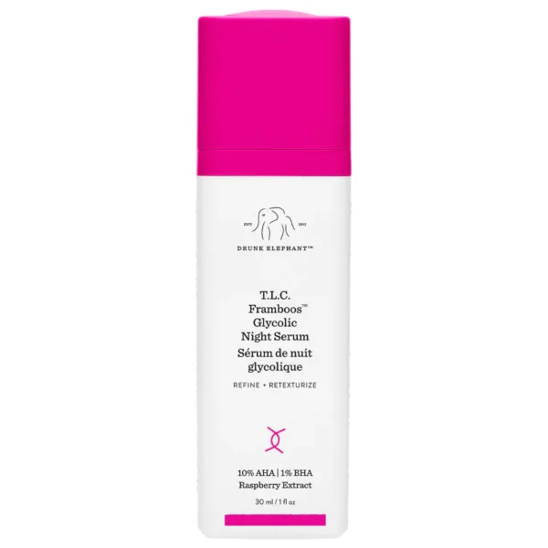 Drunk Elephant T.L.C. Framboos™ Glycolic Resurfacing Night Serum