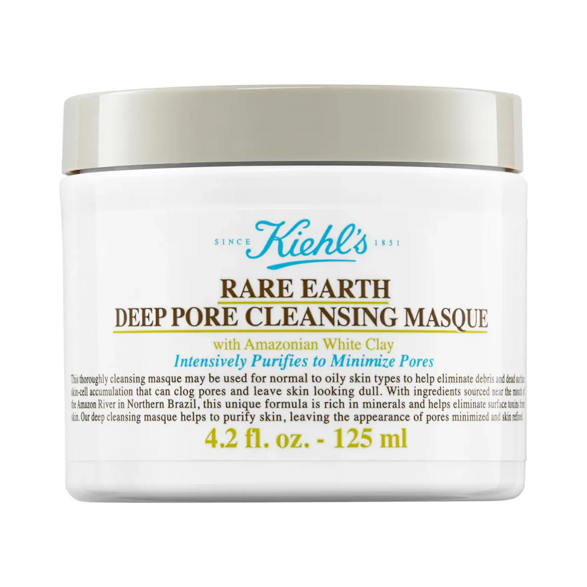 Kiehl's Since 1851  Rare Earth Deep Pore Minimizing Clay Face Mask for Oily Skin
